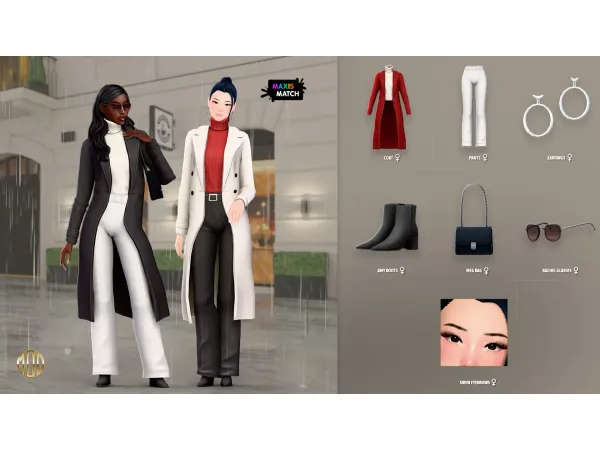 Maxis Match Maria Set by Modco Studios - The Sims 4 Custom Content