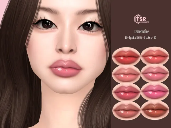 Alpha IMF Lily Lipstick N654 by thesimsresource - The Sims 4 Custom Content