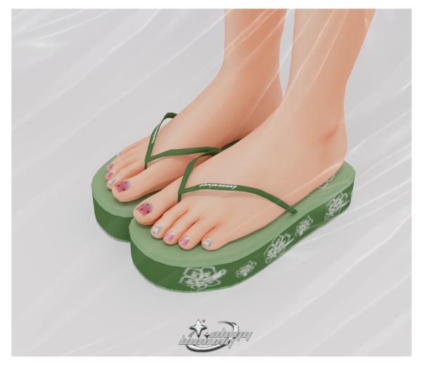 Alpha vacation time summer collection Sandals by ohmybunnny2 - The Sims 4 Custom Content