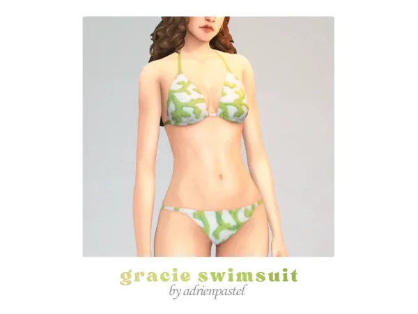 Maxis Match Gracie Swimsuit by adrienpastel - The Sims 4 Custom Content