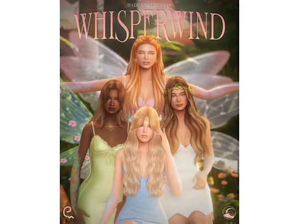 Maxis Match Whisperwind Hair Collection An Enriques4 Simstrouble Collaboration - The Sims 4 Custom Content