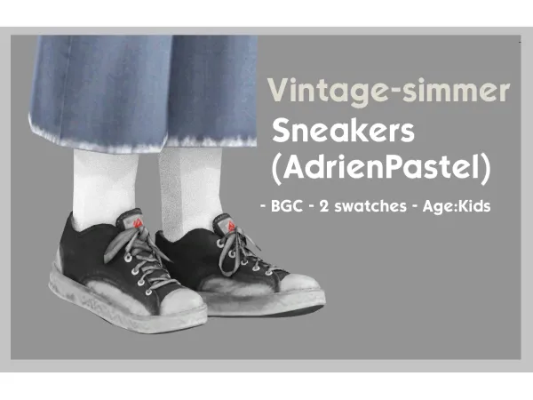 Maxis Match Sneakers for Kids simmer by vintage - The Sims 4 Custom Content