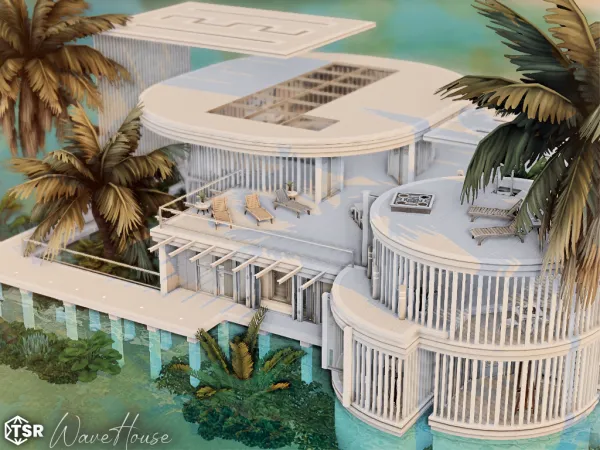 Maxis Match WaveHouse l noCC by simzmora - The Sims 4 Custom Content