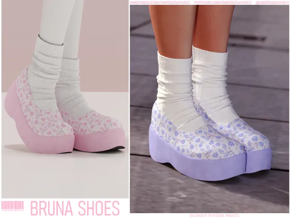 Alpha Bruna Shoes by simtographies - The Sims 4 Custom Content