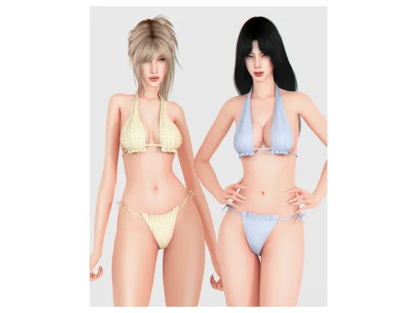 Alpha Amora Bikini by backtrackcc - The Sims 4 Custom Content