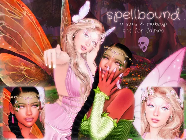 Spellbound - a sims 4 makeup set for fairies by stonedhilda