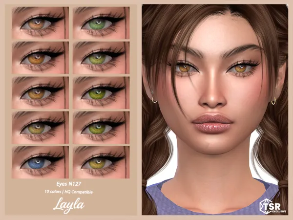 Alpha tsr Eyes N127 - The Sims 4 Custom Content