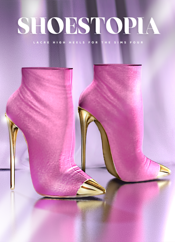Alpha Lacre High Heeled Boots by shoestopia - The Sims 4 Custom Content