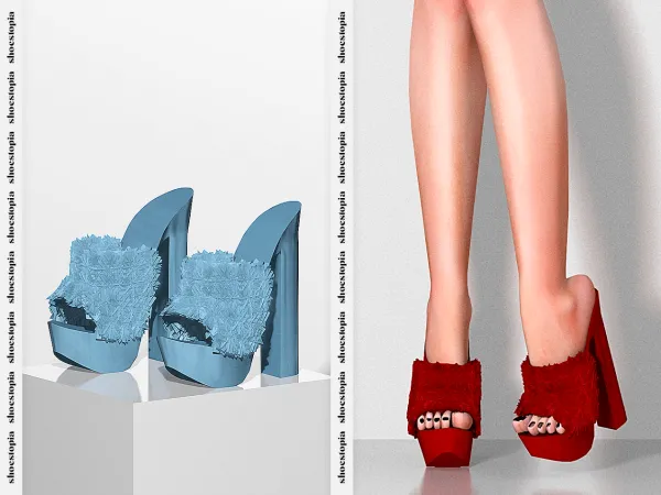 Alpha Puff High Heels - The Sims 4 Custom Content