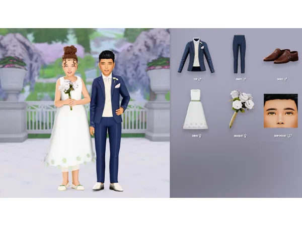 Maxis Match LE JARDIN CHILDREN SET by modcollective - The Sims 4 Custom Content