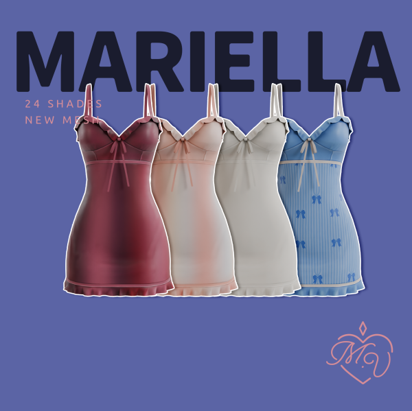 Maxis Match Mariella Dress by simsfinds - The Sims 4 Custom Content