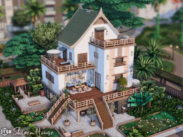 Maxis Match Shizen House l noCC - The Sims 4 Custom Content