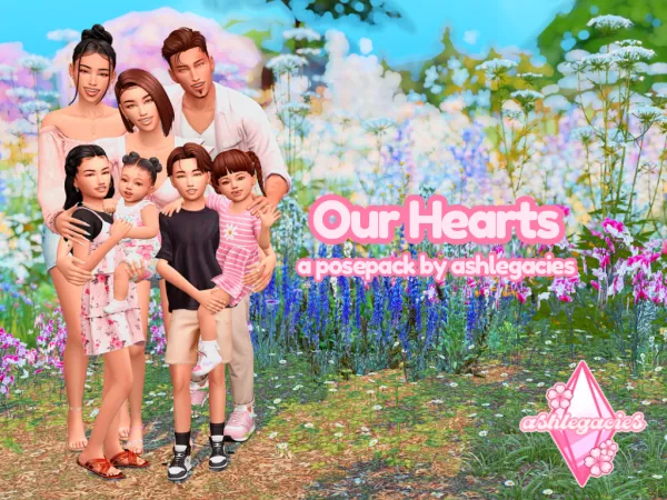 Maxis Match Our Hearts Posepack - The Sims 4 Custom Content
