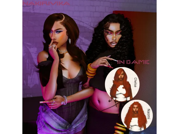 KIEGROSS CHELSE NAOMI HAIRSTYLES 4T3 by nakiri88 - The Sims 3 Custom Content