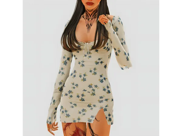 marinaan af valley of dolls dress babyetears - The Sims 3 Custom Content