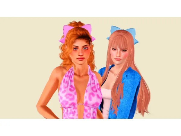 4t3 Conversion Moon Craters Minako Bow Accessory by geminipixels - The Sims 3 Custom Content