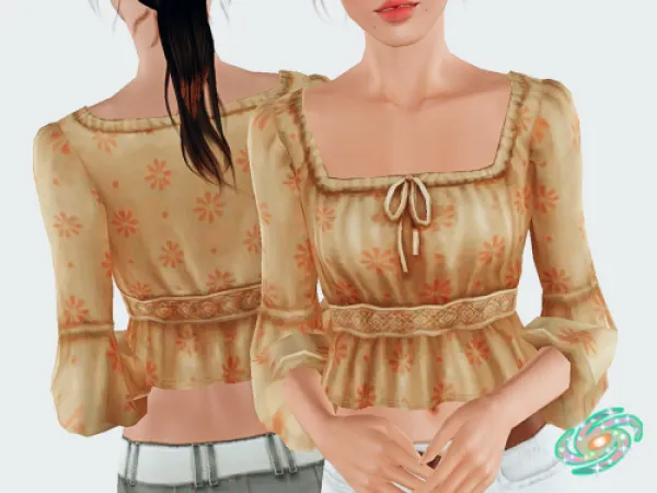 Trillyke Blossom Blouse 4TO3 by omotte - The Sims 3 Custom Content