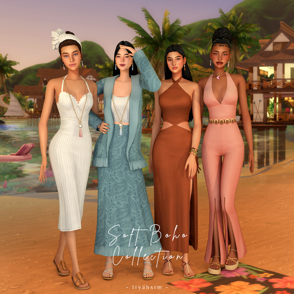 Maxis Match Soft Boho Collection by liyahsim - The Sims 4 Custom Content