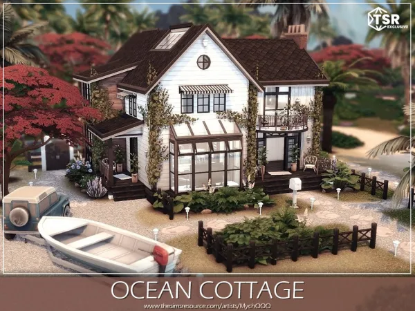 Alpha Ocean Cottage by thesimsresource - The Sims 4 Custom Content