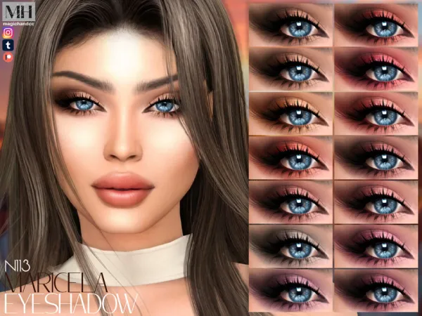 Alpha Maricela Eyeshadow N113 by magichandcc - The Sims 4 Custom Content