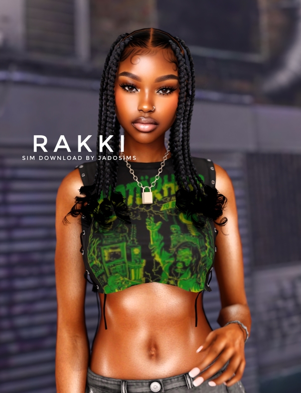 Alpha Rakki ♡ (Sim Download) by shopwithflynnn - The Sims 4 custom content