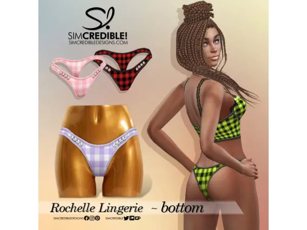 Mix Rochelle Lingerie Bottom - The Sims 4 Custom Content