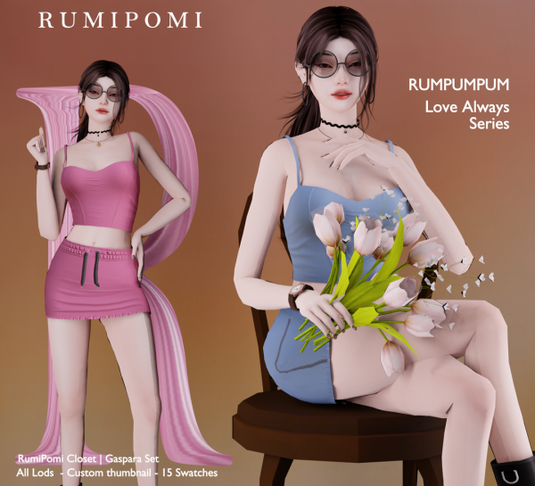 Alpha Rumpumpum_Gaspara Outfit by rumi_pomi - The Sims 4 Custom Content