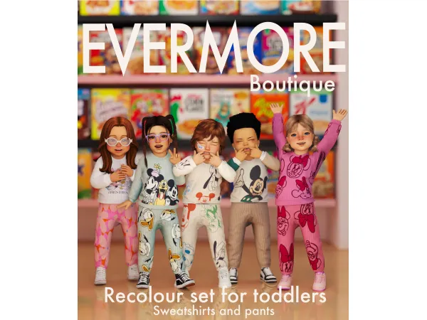 Mix Disney Toddler's version by EvermoreBoutique - The Sims 4 Custom Content