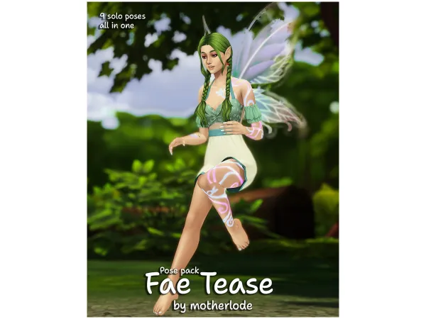 Mix Pose Pack Fae Tease by motherlode199 - The Sims 4 Custom Content