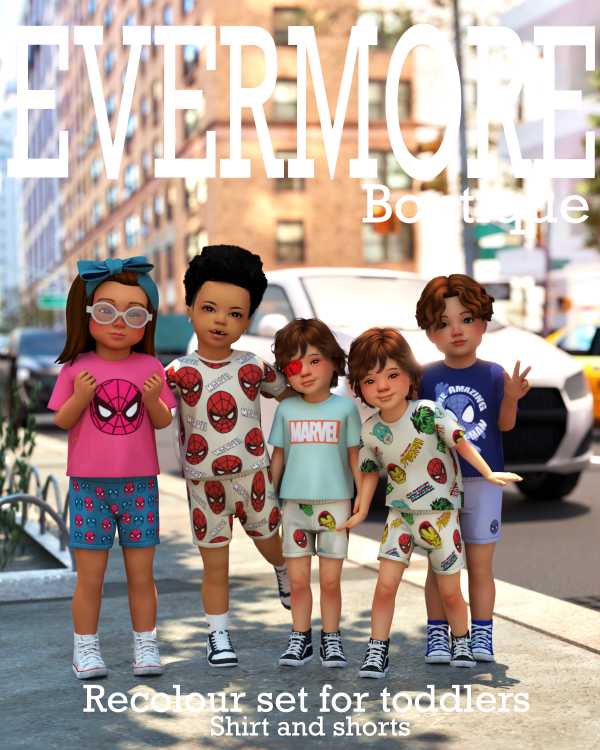 Mix Marvel Toddler's version by simsfinds - The Sims 4 Custom Content