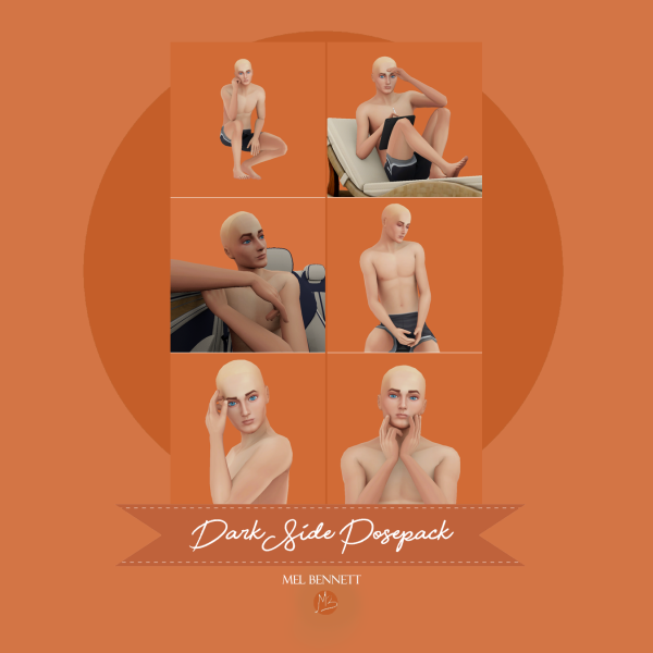 Mix Dark Side Posepack by melbennett - The Sims 4 Custom Content