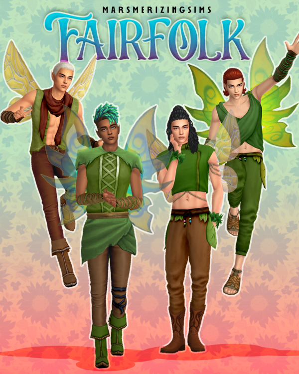 Maxis Match Fairfolk Set by simsfinds - The Sims 4 Custom Content