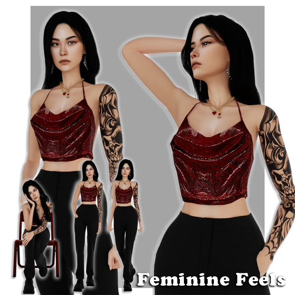 Alpha Feminine Feels by simmer_creator - The Sims 4 Custom Content
