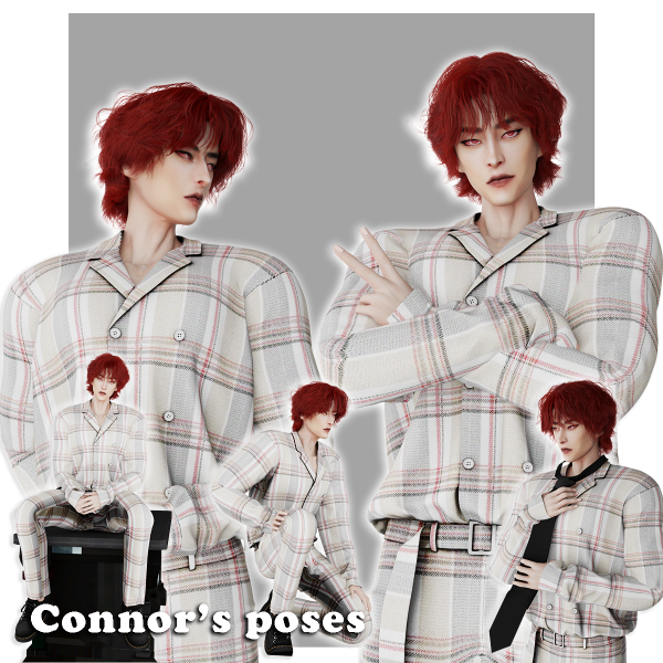 Alpha Connor poses by simmer_creator - The Sims 4 Custom Content