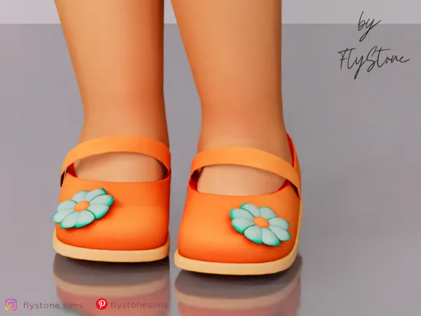 Maxis Match Toddler Flats With Flower by thesimsresource - The Sims 4 Custom Content