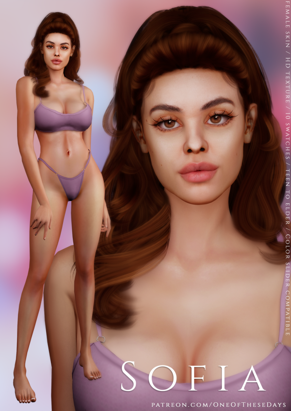 Alpha Sofia SKIN ( tray files) BFF by oneofthesedays - The Sims 4 Custom Content