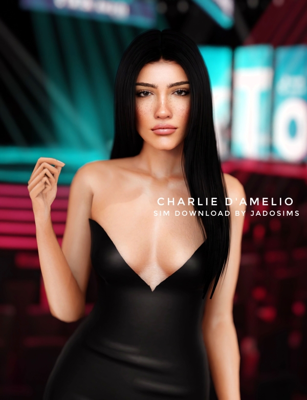 Alpha Charlie D' Amelio (Sim Download) by shopwithflynnn - The Sims 4 Custom Content
