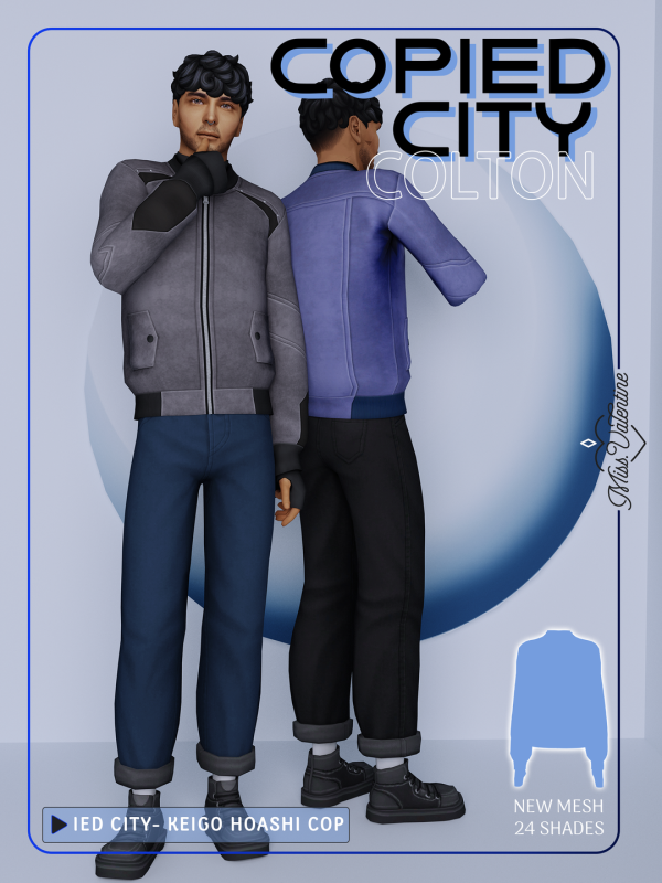 Maxis Match Colton Top by simsfinds - The Sims 4 Custom Content