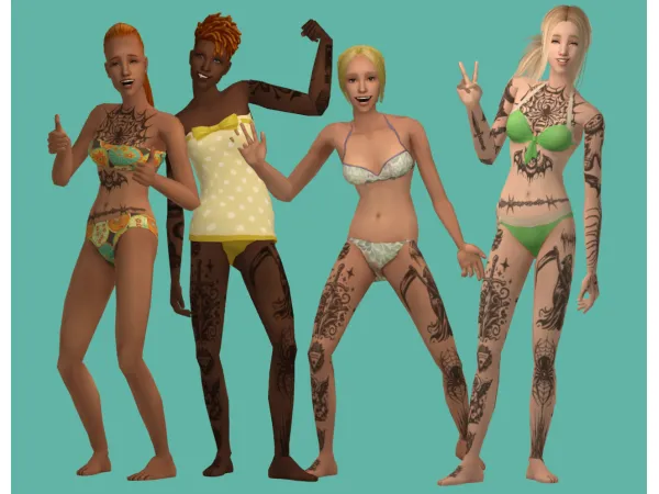 4t2 Psychoella Emma Tattoos as Overlay Box by selentheevilwitch - The Sims 2 Custom Content