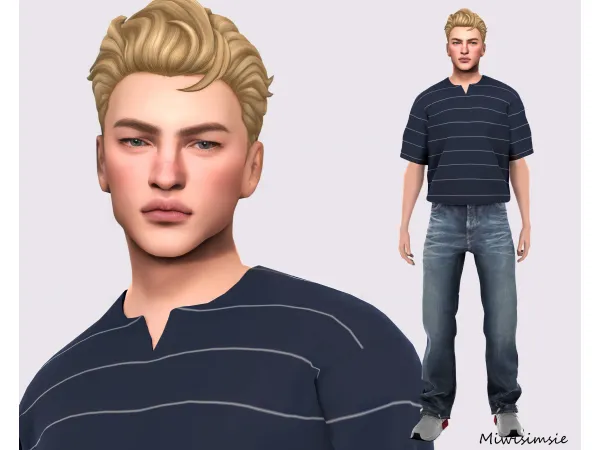 Mix Darrius Morrissey by miwisimsie - The Sims 4 Custom Content