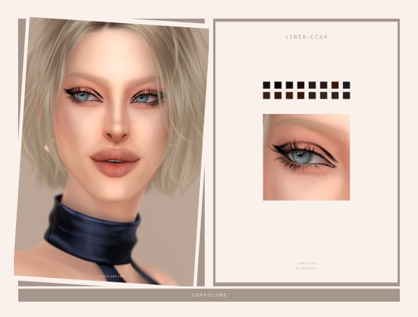 Mix GPME GOLD Liner cc64 by simsfinds - The Sims 4 Custom Content