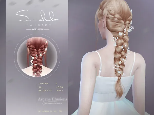 Alpha Arcane illusion Fairy hair accessories Club by thesimsresource - The Sims 4 Custom Content