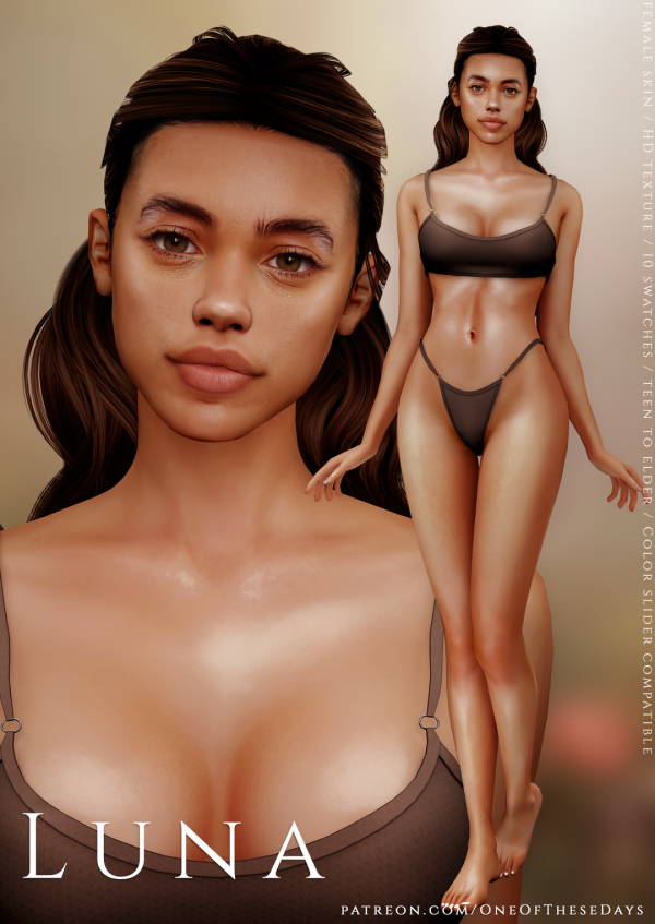 Alpha Luna SKIN ( tray files) by oneofthesedays - The Sims 4 Custom Content