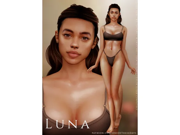 Alpha Luna SKIN ( tray files) - The Sims 4 Custom Content
