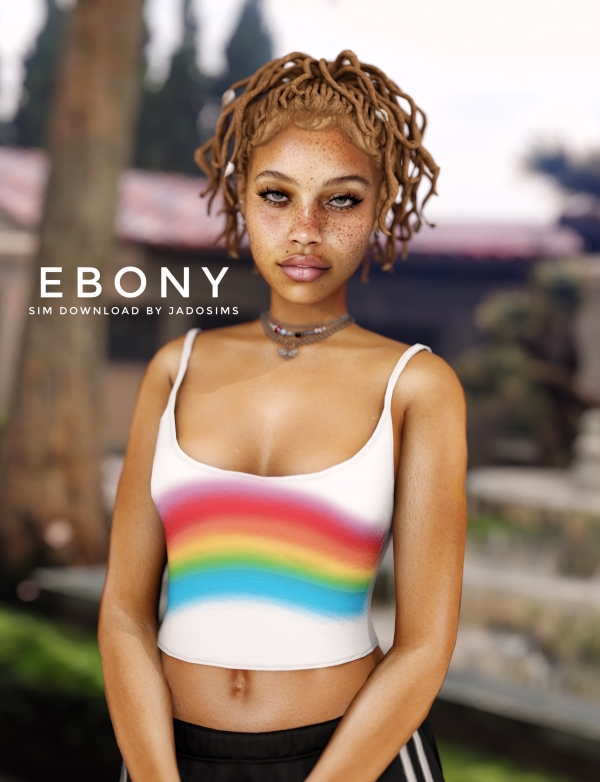 Alpha Ebony (Sim Download) by shopwithflynnn - The Sims 4 Custom Content
