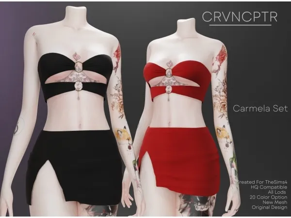 Alpha Carmela Set - The Sims 4 Custom Content