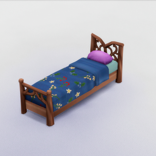 Maxis Match Fairy Tale Single Bed by kartazo - The Sims 4 Custom Content
