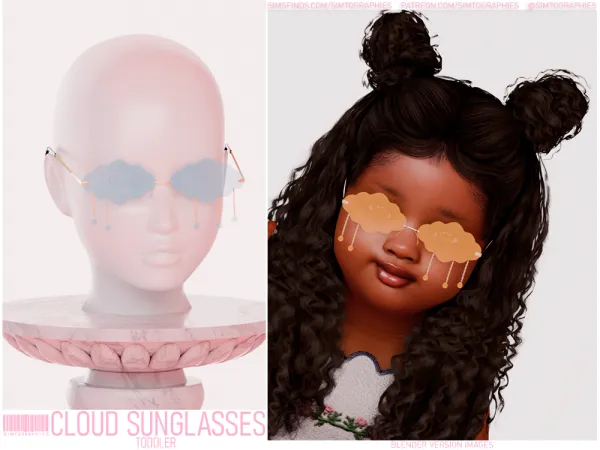 Alpha Cloud Sunglasses - The Sims 4 Custom Content
