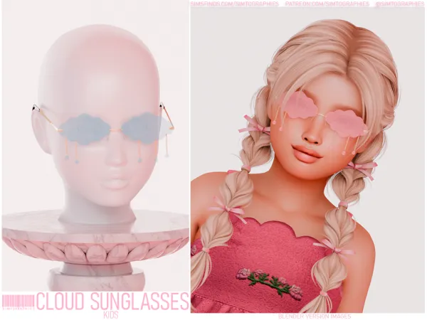 Alpha Cloud Sunglasses - The Sims 4 Custom Content