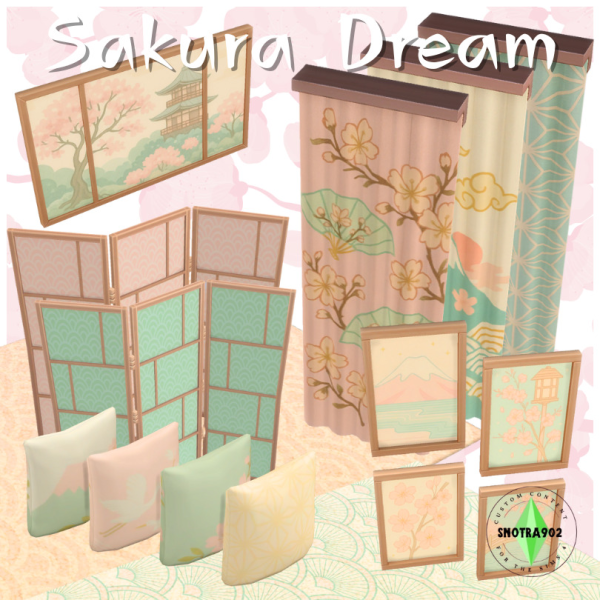 Maxis Match Sakura Dream by simsfinds - The Sims 4 Custom Content